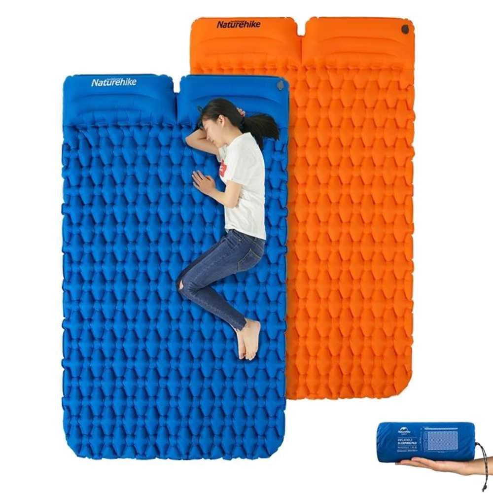 Isolante Infl Vel Sleeping Pad Fc Casal Azul Naturehike