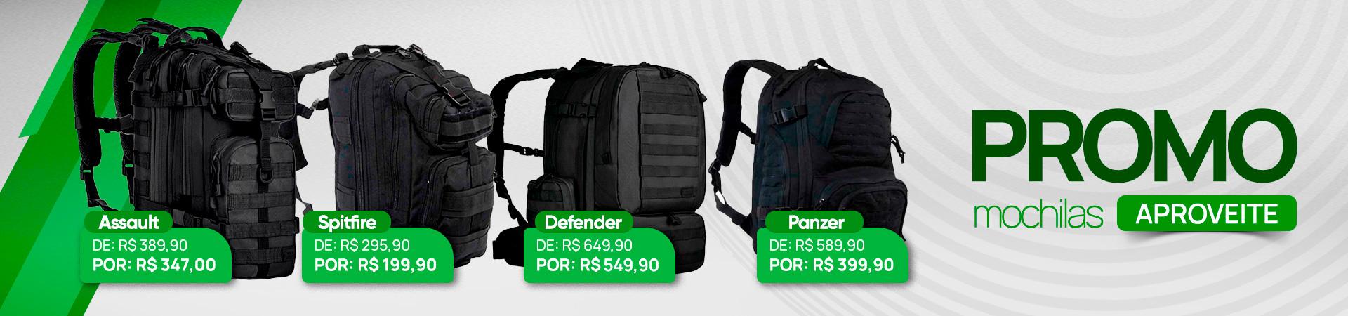 Promoção Mochilas Táticas