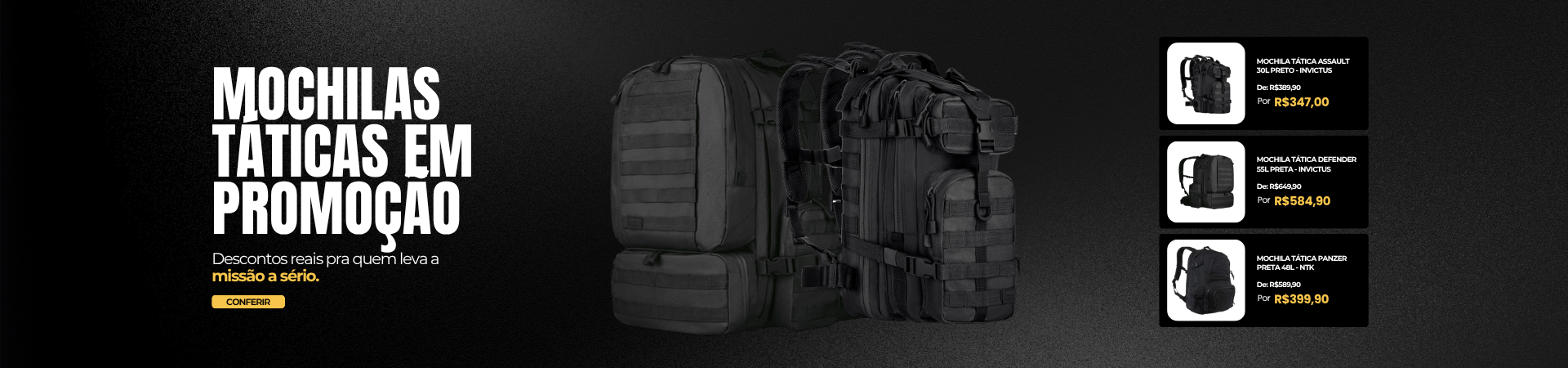 PROMOÇÃO MOCHILAS