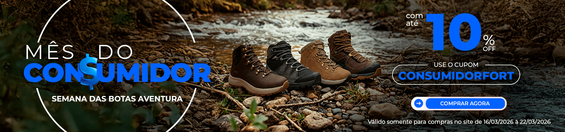MÊS DO CONSUMIDOR 2026 SEMANA DAS BOTAS AVENTURA