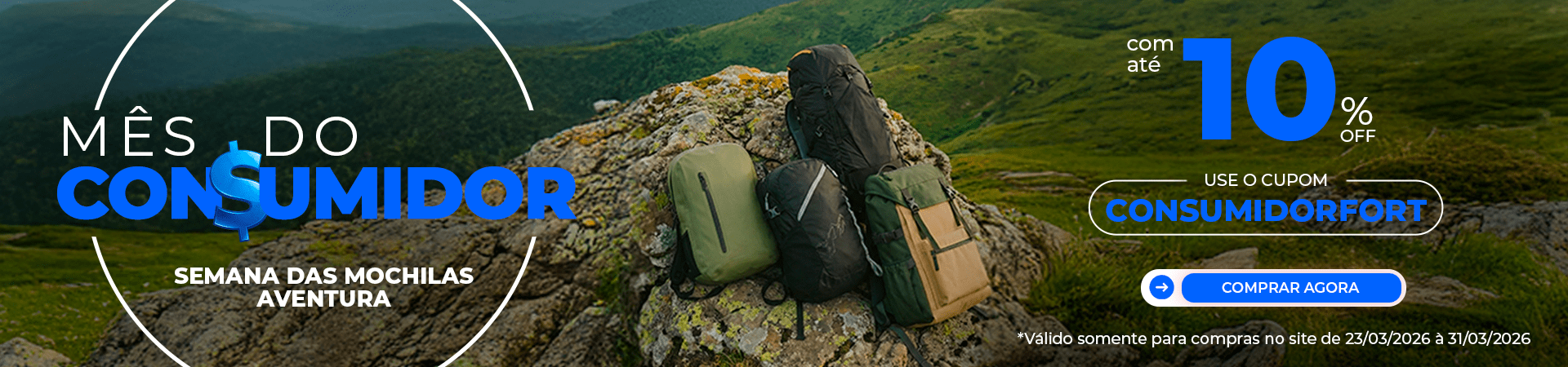MES DO CONSUMIDOR SEMANA DAS MOCHILAS AVENTURA