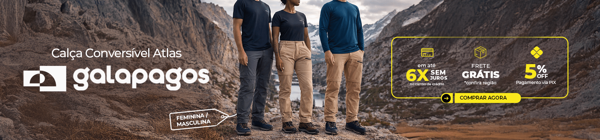 CALÇA ATLAS GALÁPAGOS