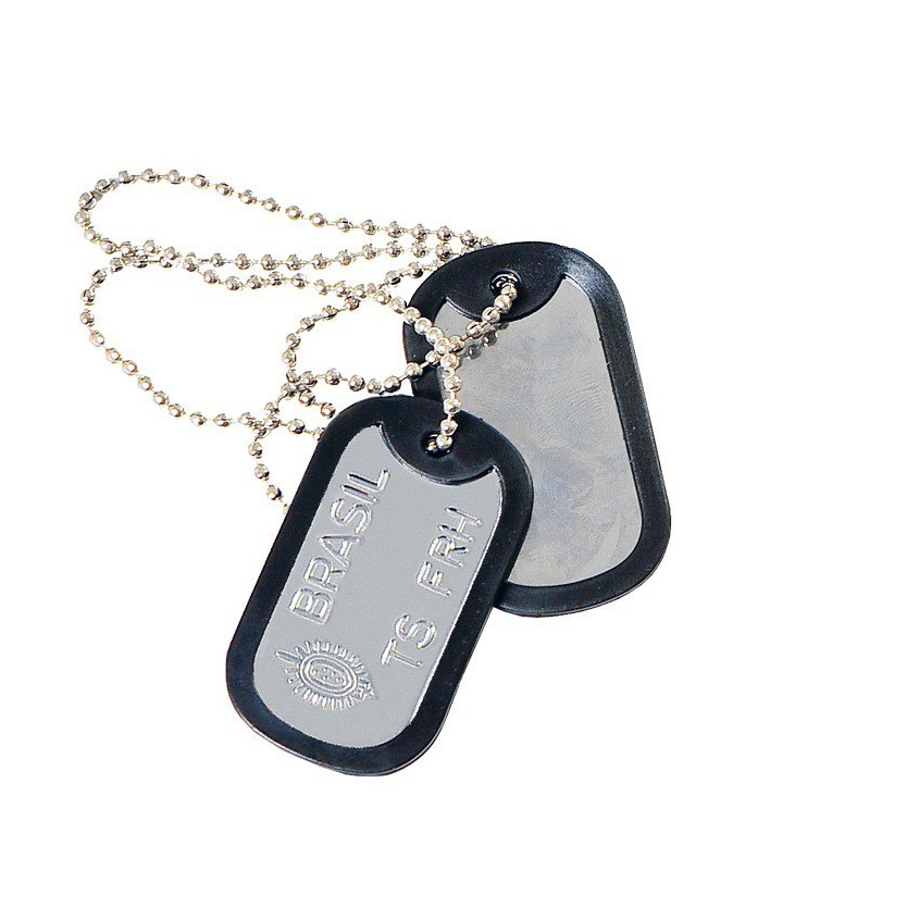 PLAQUETA DE IDENTIFICAÇÃO DOG TAG EXERCITO BRASILEIRO