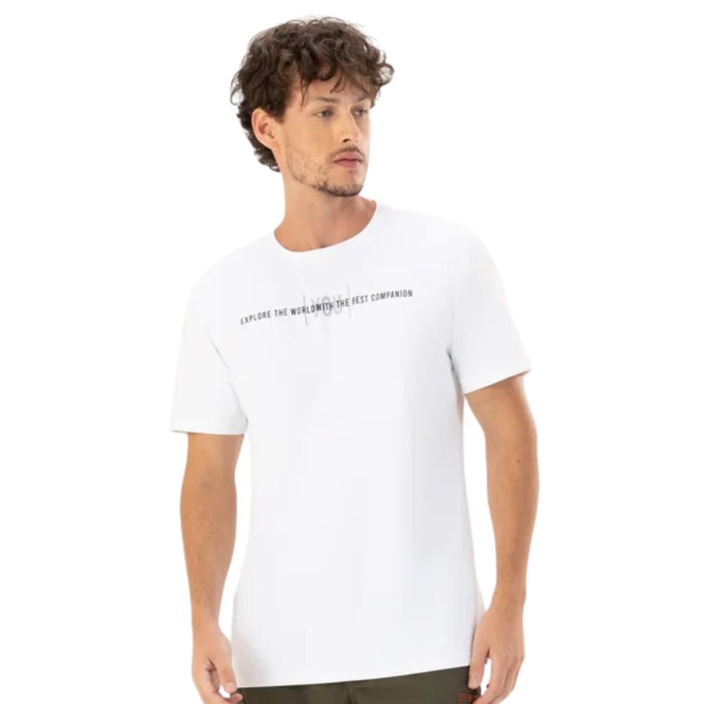 CAMISETA UV DRY FIT MASCULINA BRANCA ALPEN