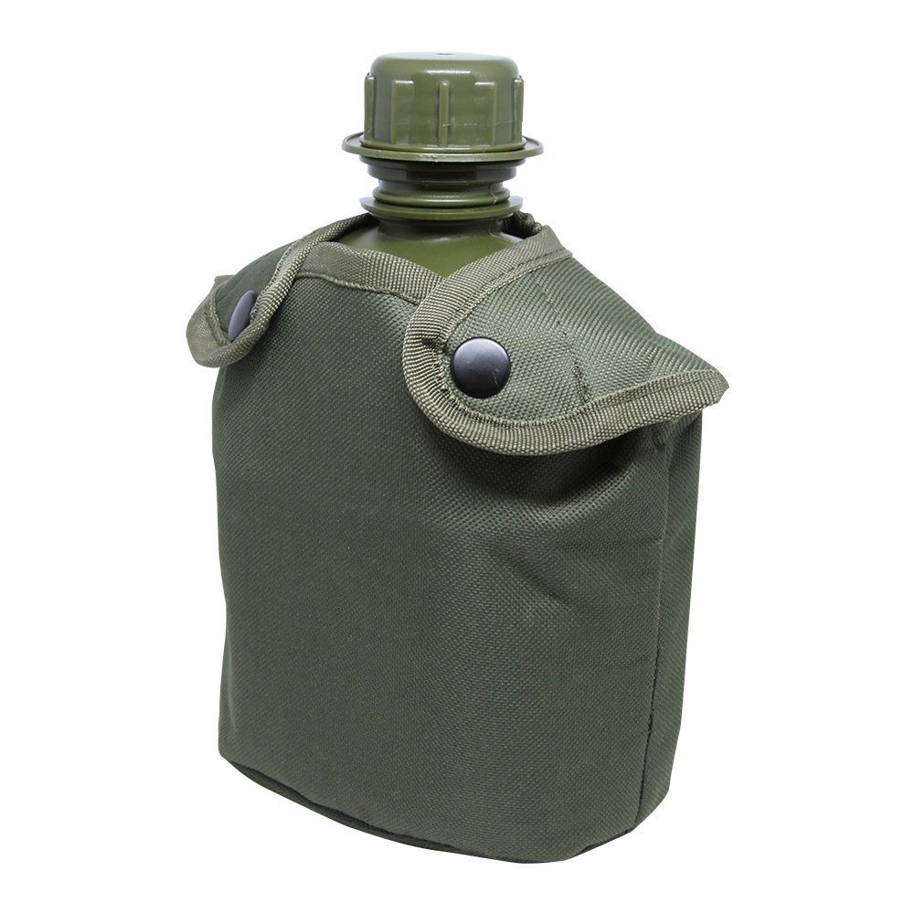 CANTIL APACHE 1L PLASTICO COM CAPA VERDE E ESPIRITEIRA ALUMINIO - NTK