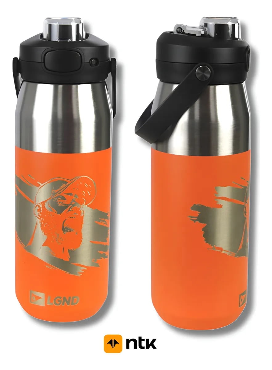 GARRAFA TÉRMICA ISOMAX LEGENDÁRIOS 750ML LARANJA AHU - NTK