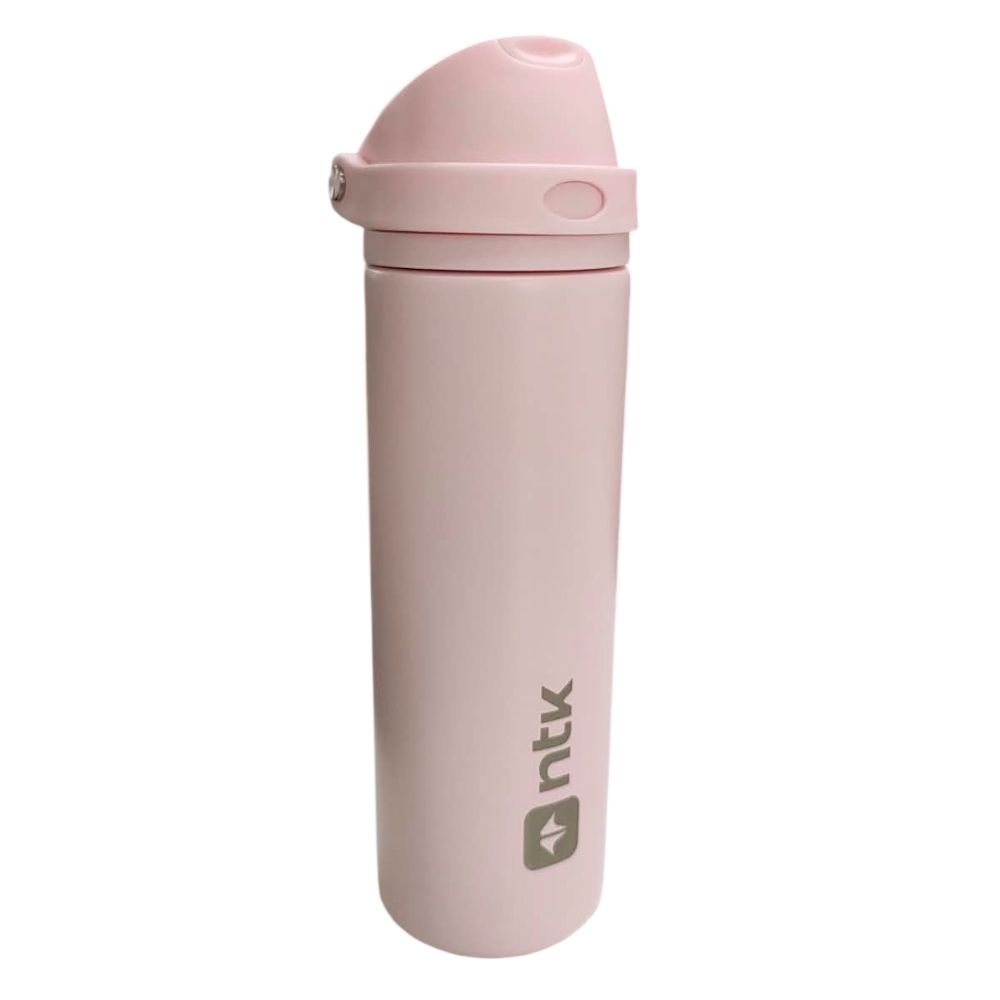 GARRAFA TÉRMICA ISOMAX STRAW 710ML ROSA - NTK