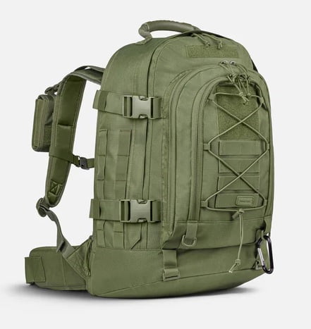 MOCHILA TÁTICA DUSTER 2.0 35-50L VERDE - INVICTUS