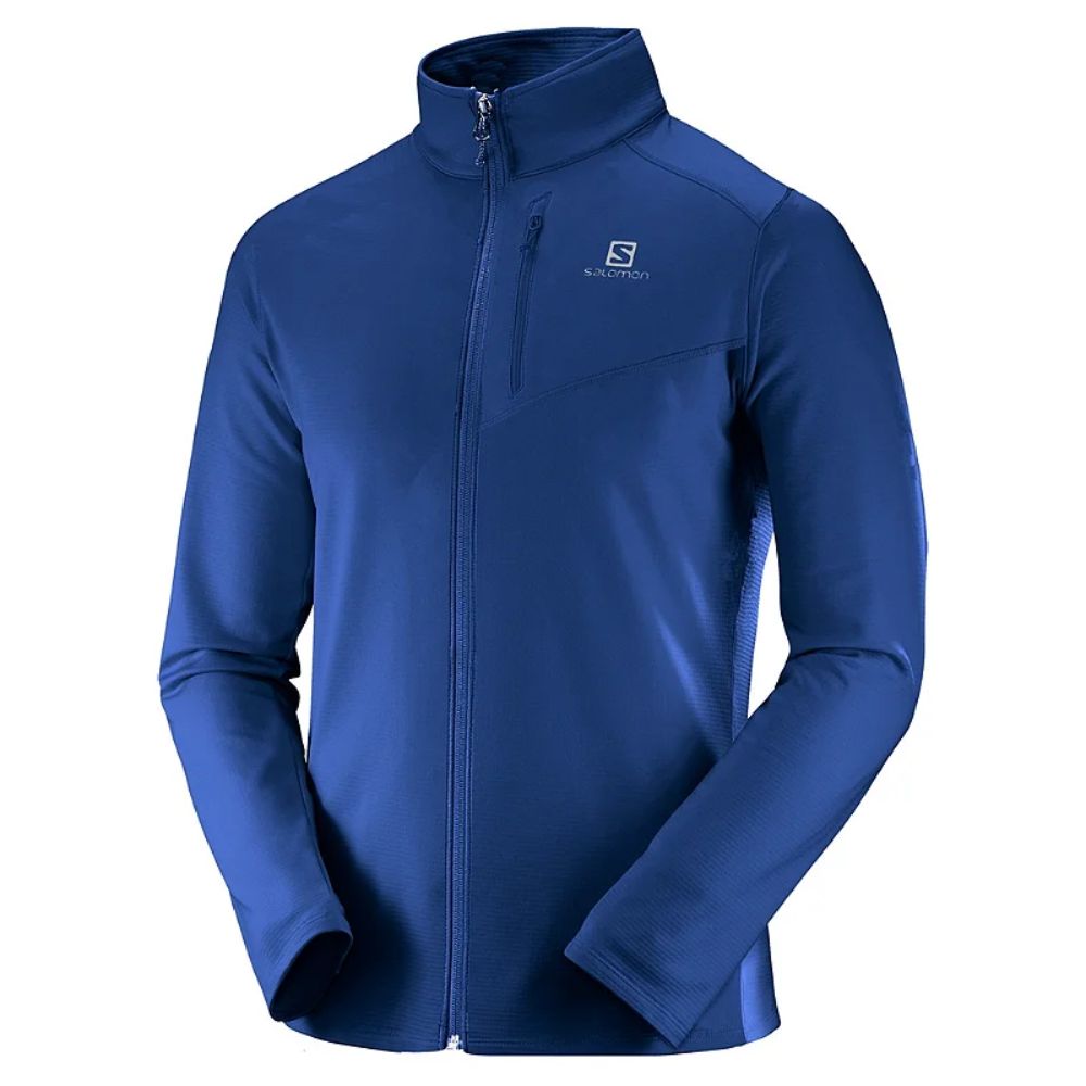 JAQUETA VARIO FULL ZIP AZUL - SALOMON