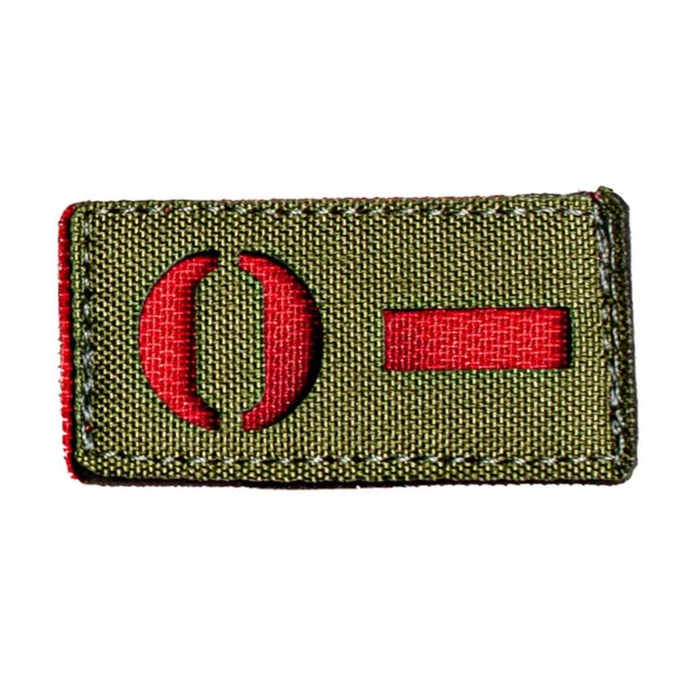 PATCH TIPO SANGUINEO O- VERDE - WARFARE