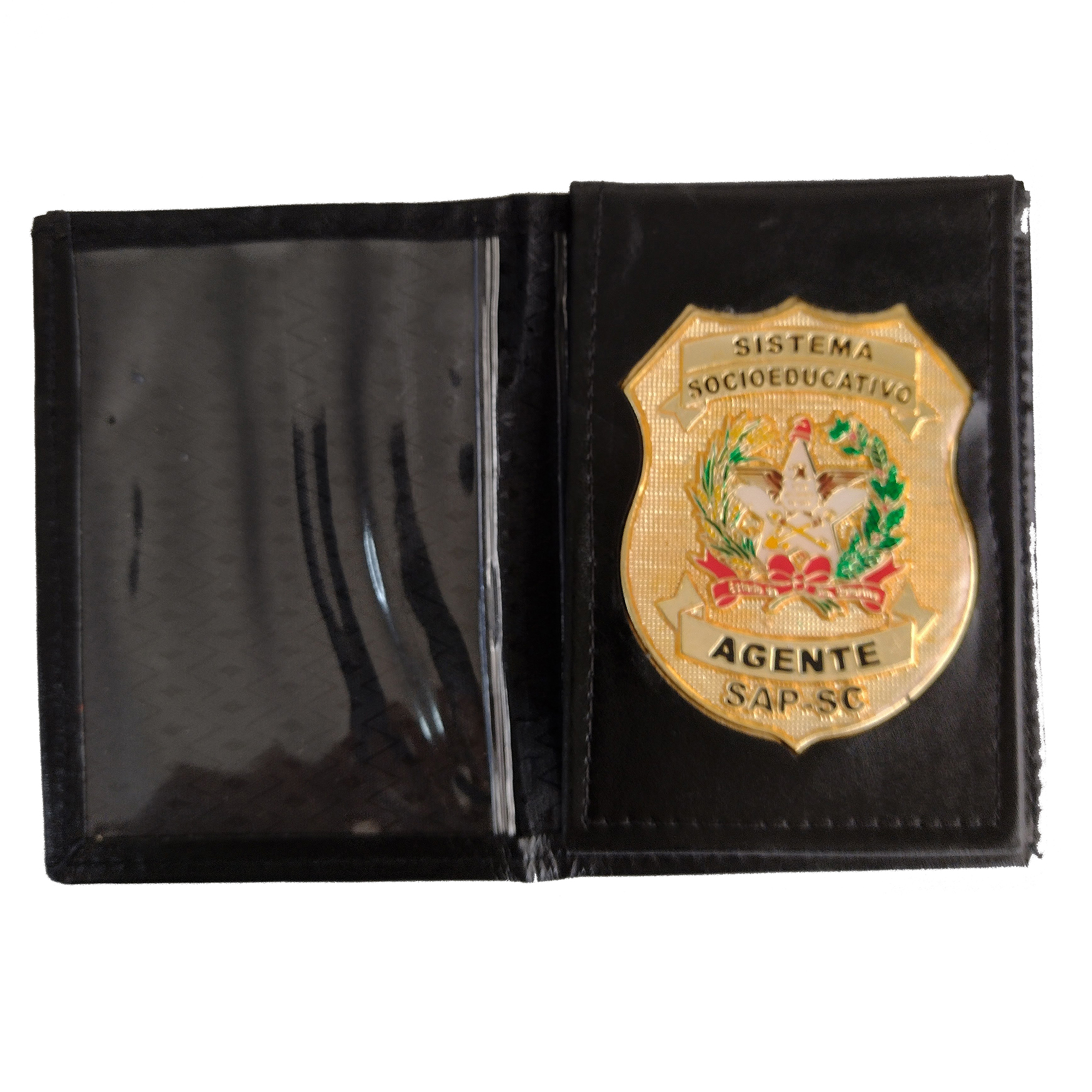 PORTA FUNCIONAL SAP SC COURO PRETO