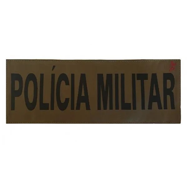 TARJETA IDENTIFICAÇÃO POLICAIA MILITAR 26,8 x 9,8CM COYOTE - WTC