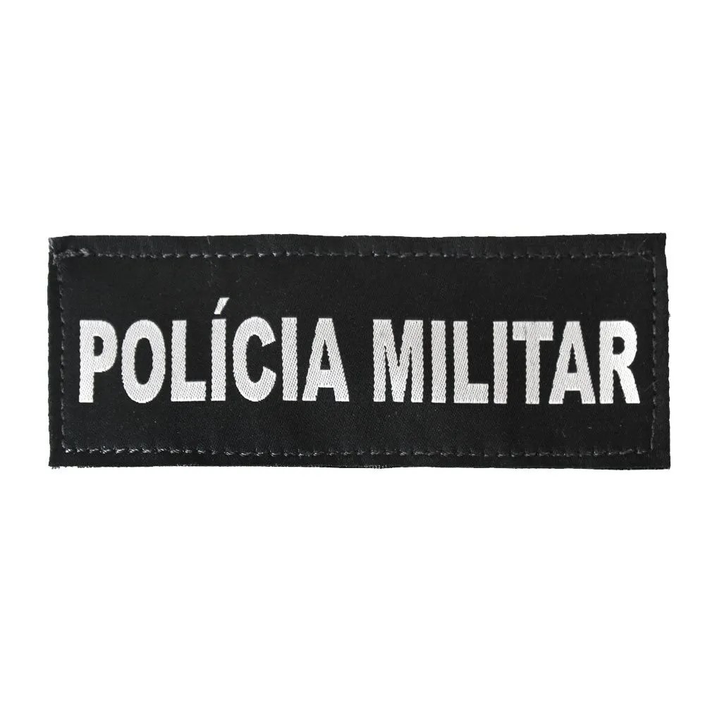 TARJETA IDENTIFICAÇÃO POLICIA MILITAR PRETA PEQUENA - WTC
