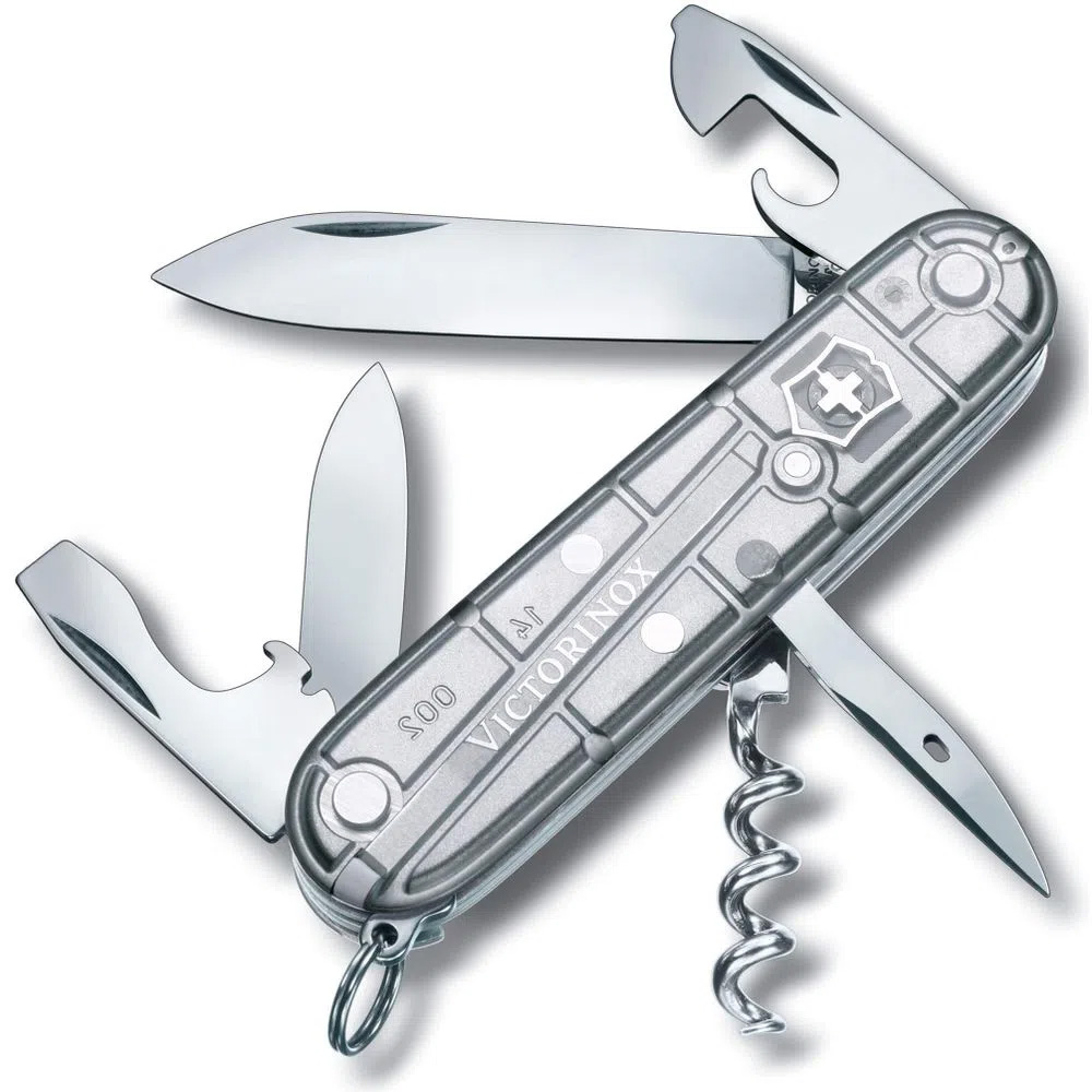 CANIVETE SPARTAN 12F PRATA TRANSLÚCIDO - VICTORINOX