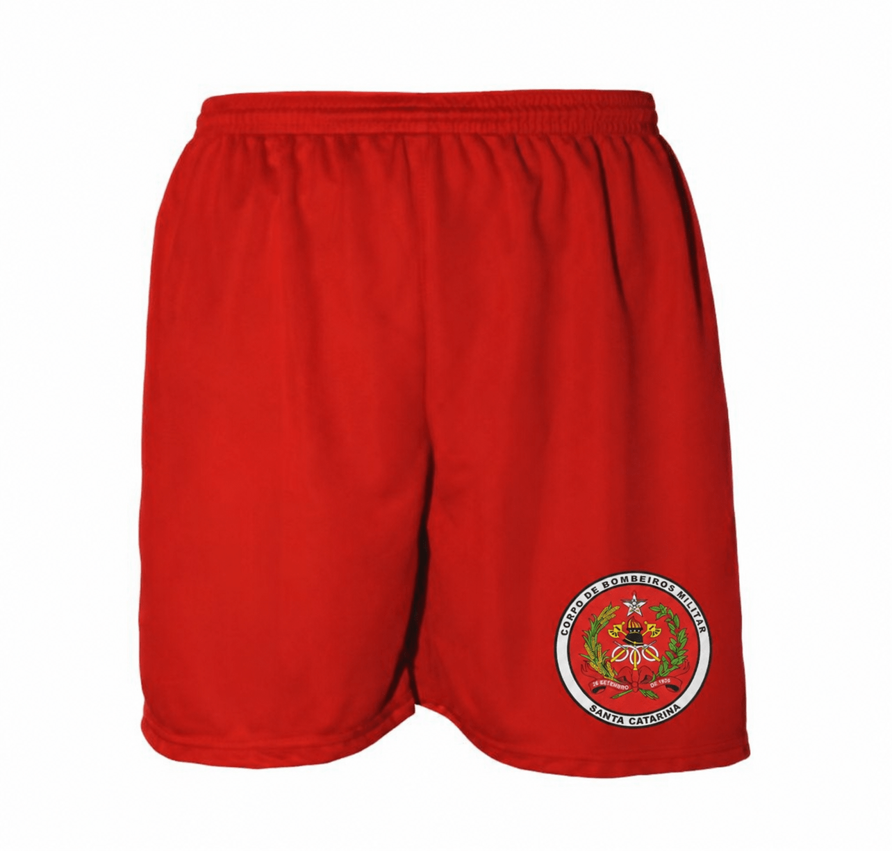 CALÇÃO VERMELHO BOMBEIRO MILITAR DE SANTA CATARINA TACTEL