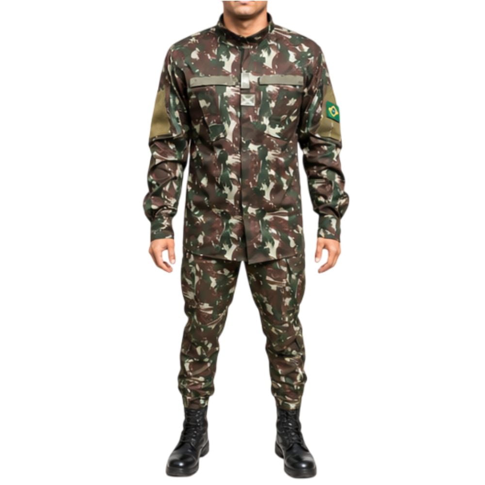 Farda de Combate Camuflada Alta Solidez Exército Brasileiro FRT Brasil