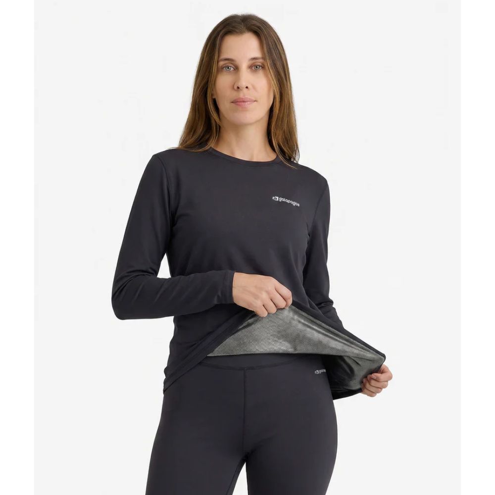 BLUSA SEGUNDA PELE LITHIUM HEAT FEMININA PRETA - GALAPAGOS