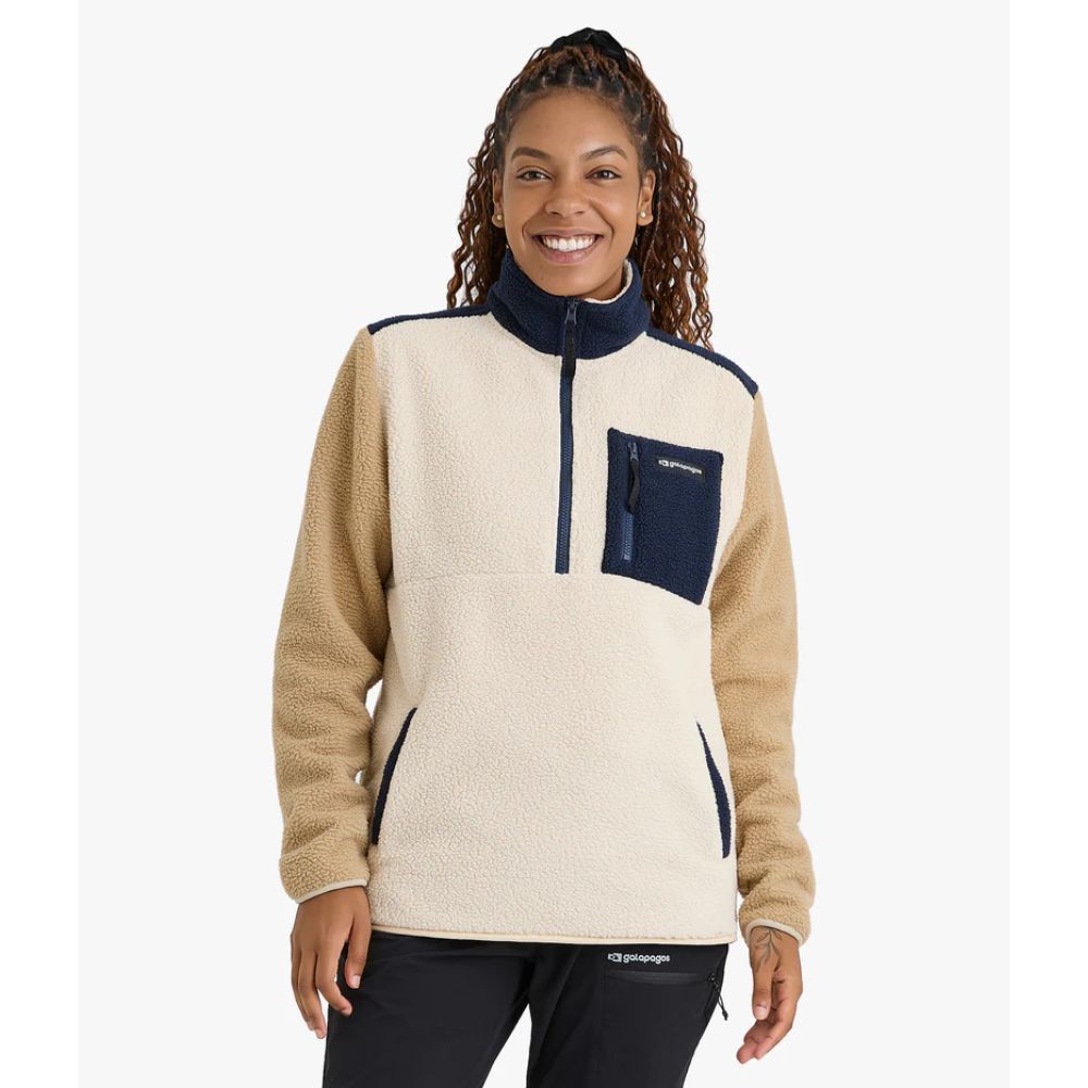 BLUSÃO FLEECE SHERPA UNISSEX OFF WHITE - GALAPAGOS