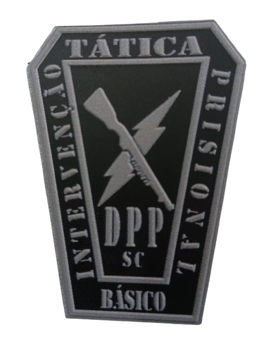 BRASÃO INTERVENÇÃO TÁTICA PRISIONAL DPP SC EMBORRACHADO VELCRO
