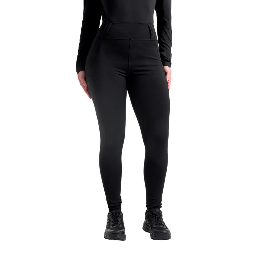 CALÇA LEGGING COM PASSANTE BELTFIT FEMININA PRETA - INVICTUS