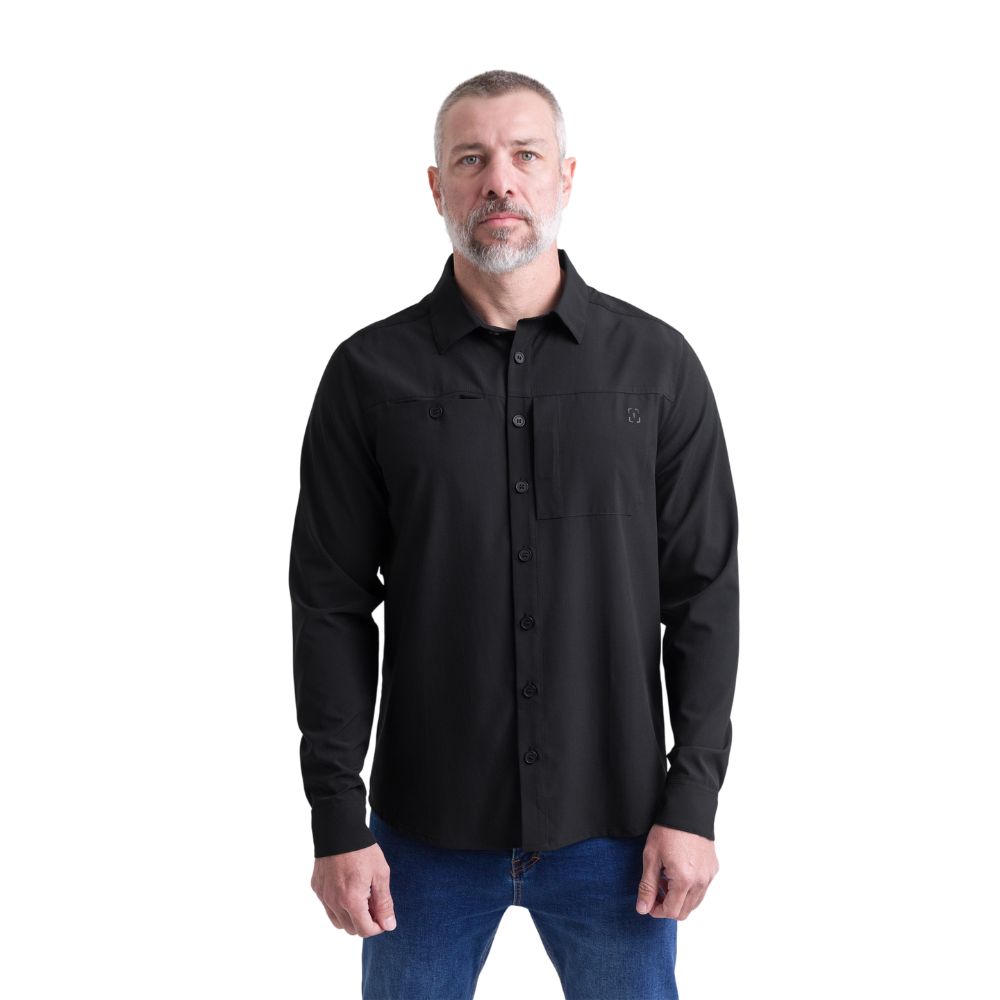 CAMISA 4WAY MOVEMENT 2.0 MASCULINA PRETA - INVICTUS