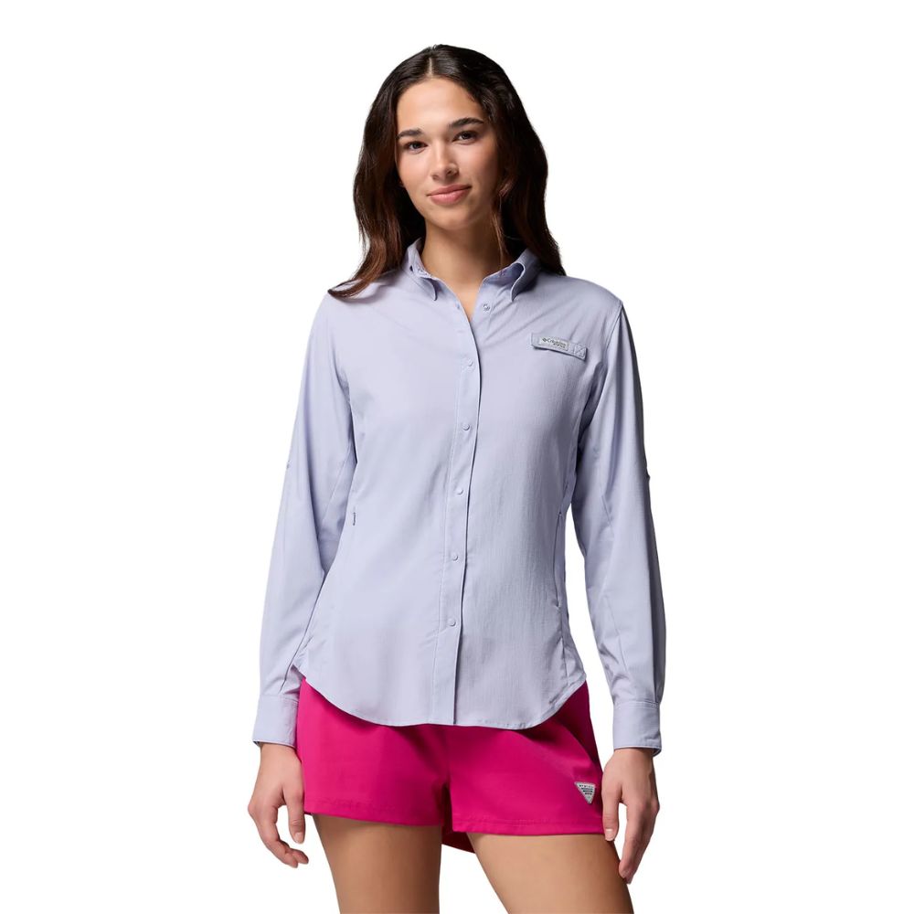 CAMISA MANGA LONGA TAMIAMI II FEMININA LILÁS - COLUMBIA
