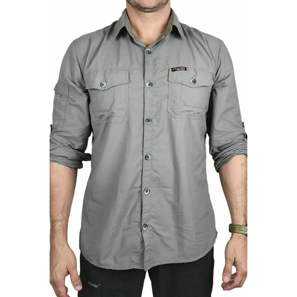 CAMISA TÉCNICA HARD SAFARI UV50+ CIMENTO - HARD ADVENTURE