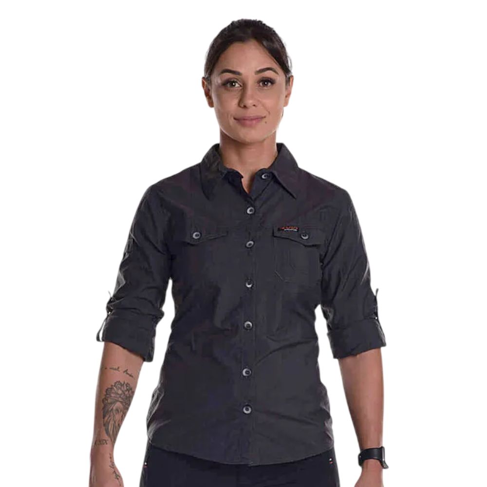 CAMISA TÉCNICA HARD SAFARI UV50+ FEMININA CHUMBO - HARD ADVENTURE