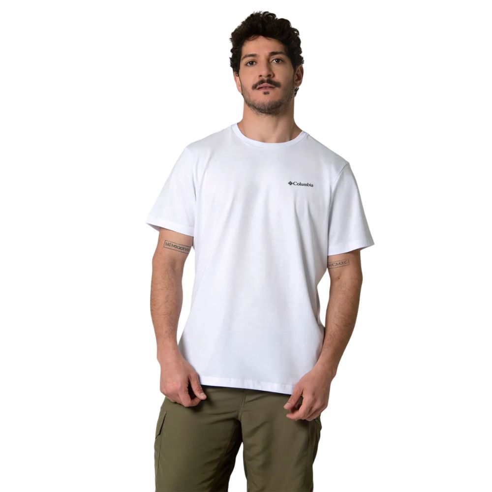 CAMISETA MANGA CURTA BASIC BRANCA - COLUMBIA