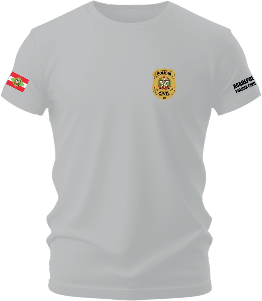 CAMISETA POLICIA CIVIL DE SANTA CATARINA ACADEPOL ALUNO PV - PRÉ VENDA - CONSULTE PRAZO ENTREGA