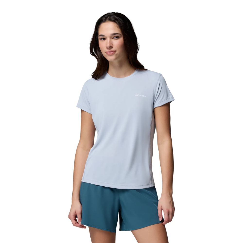 CAMISETA ZERO RULES LIGHT SS CREW FEMININA CIRRUS GREY - COLUMBIA