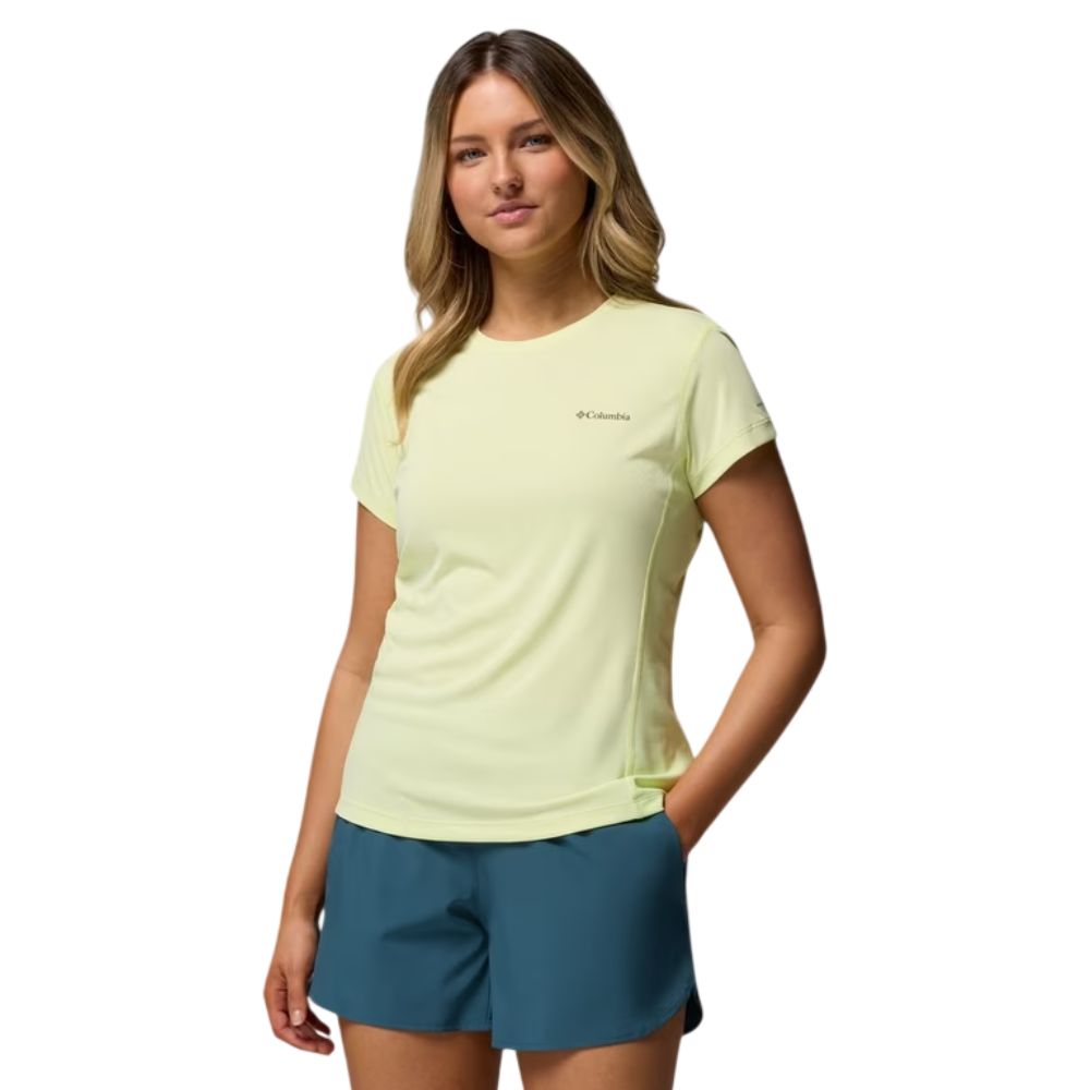 CAMISETA ZERO RULES LIGHT SS CREW FEMININA CITRON HAZE - COLUMBIA