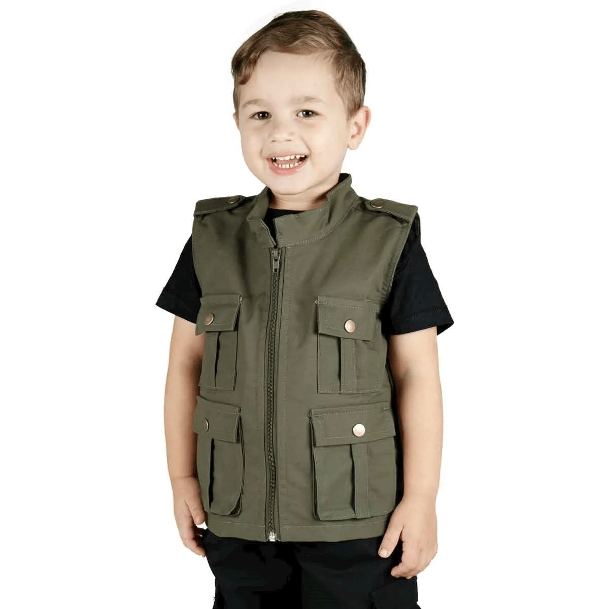 COLETE TÁTICO INFANTIL ARMY VERDE