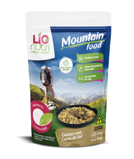 COMIDA LIOFILIZADA CUSCUZ COM CARNE DE SOL - LIONUTRI