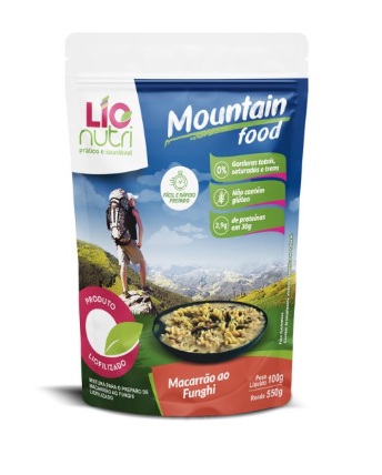 COMIDA LIOFILIZADA MACARRÃO AO FUNGHI - LIONUTRI