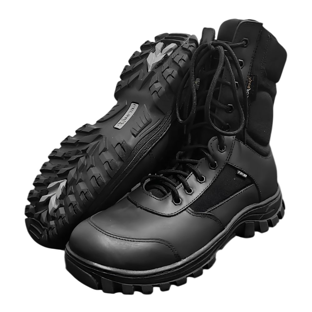 COTURNO F15 COM ZIPER EB PRETO - FELINE