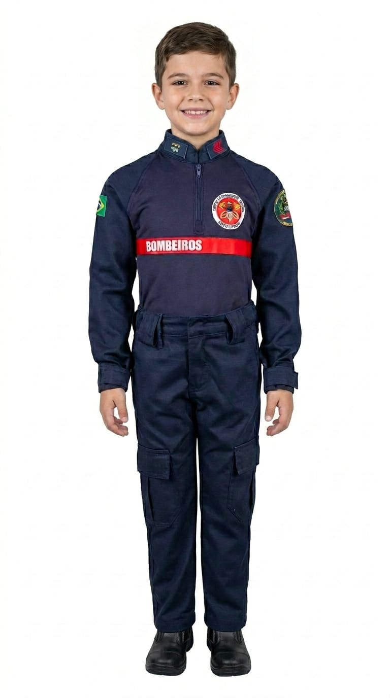 FARDA INFANTIL BOMBEIRO MILITAR DE SANTA CATARINA