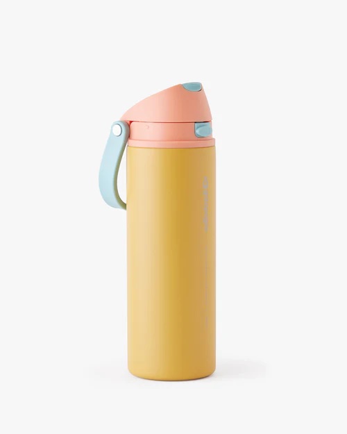 GARRAFA TÉRMICA DUO FLOW 710ML AMARELO - GALÁPAGOS