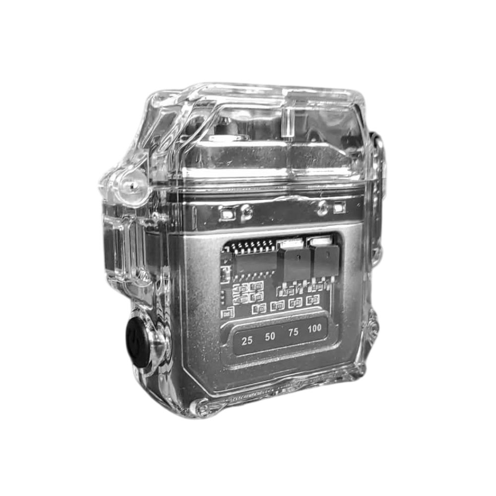 ISQUEIRO DE PLASMA TB-08-1919 PRETO E BRANCO