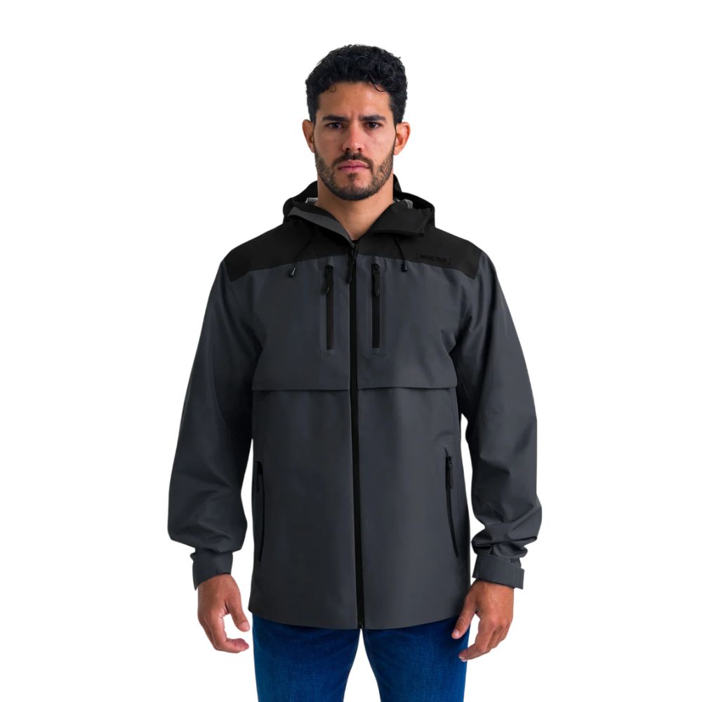 JAQUETA OVERLAND MASCULINA PRETA E CHUMBO - INVICTUS