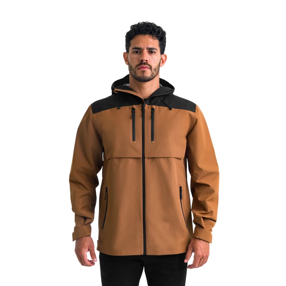 JAQUETA OVERLAND MASCULINA PRETA E MARROM - INVICTUS