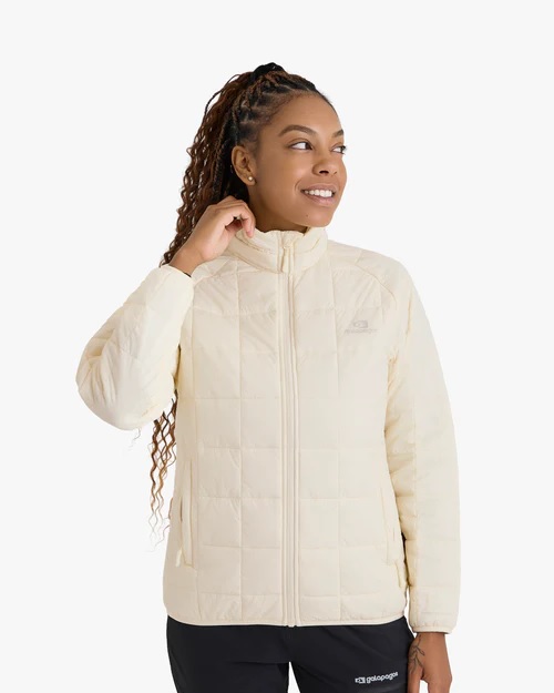 JAQUETA PUFFER IBEX THERMOLITE HEAT FEMININA OFF WHITE - GALÁPAGOS