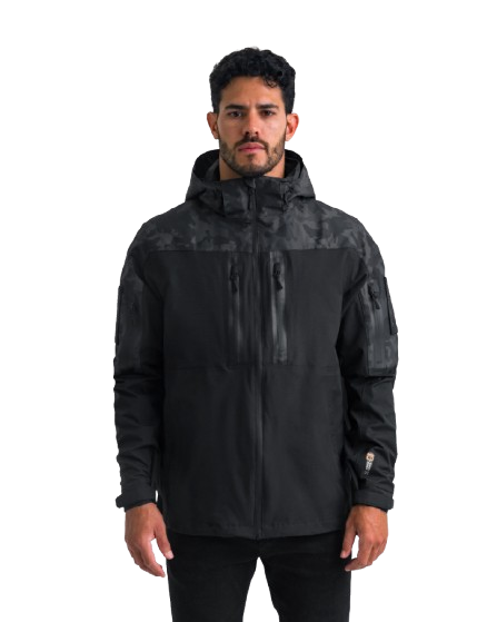 JAQUETA TÁTICA RAIN 3.0 IMPERMEÁVEL LEGACY SERIES WARSKIN BLACK - INVICTUS