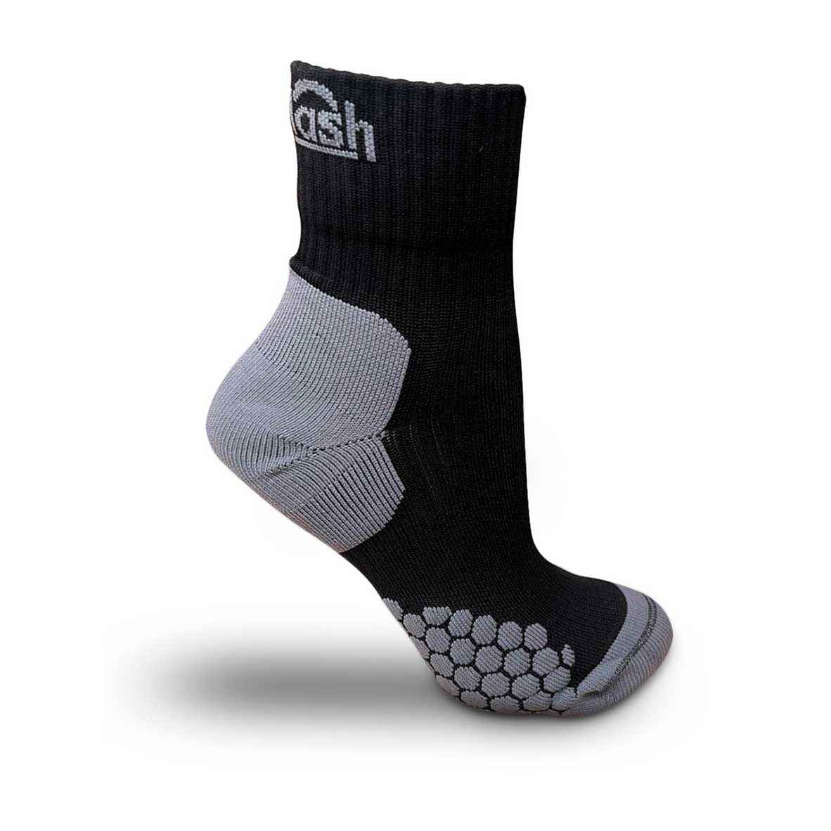 MEIA CANO MÉDIO DOTS BIOTECH UNISSEX PRETO E CINZA - KAILASH