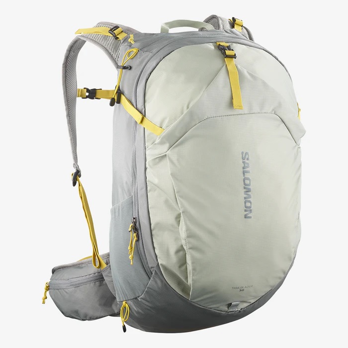 MOCHILA DE HIKING TRAILBLAZER 30 LITROS BEGE E AMARELO - SALOMON