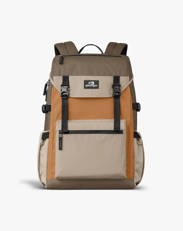 MOCHILA PELICAN 2.0 30L MARROM CARAMELO E CAQUI - GALÁPAGOS
