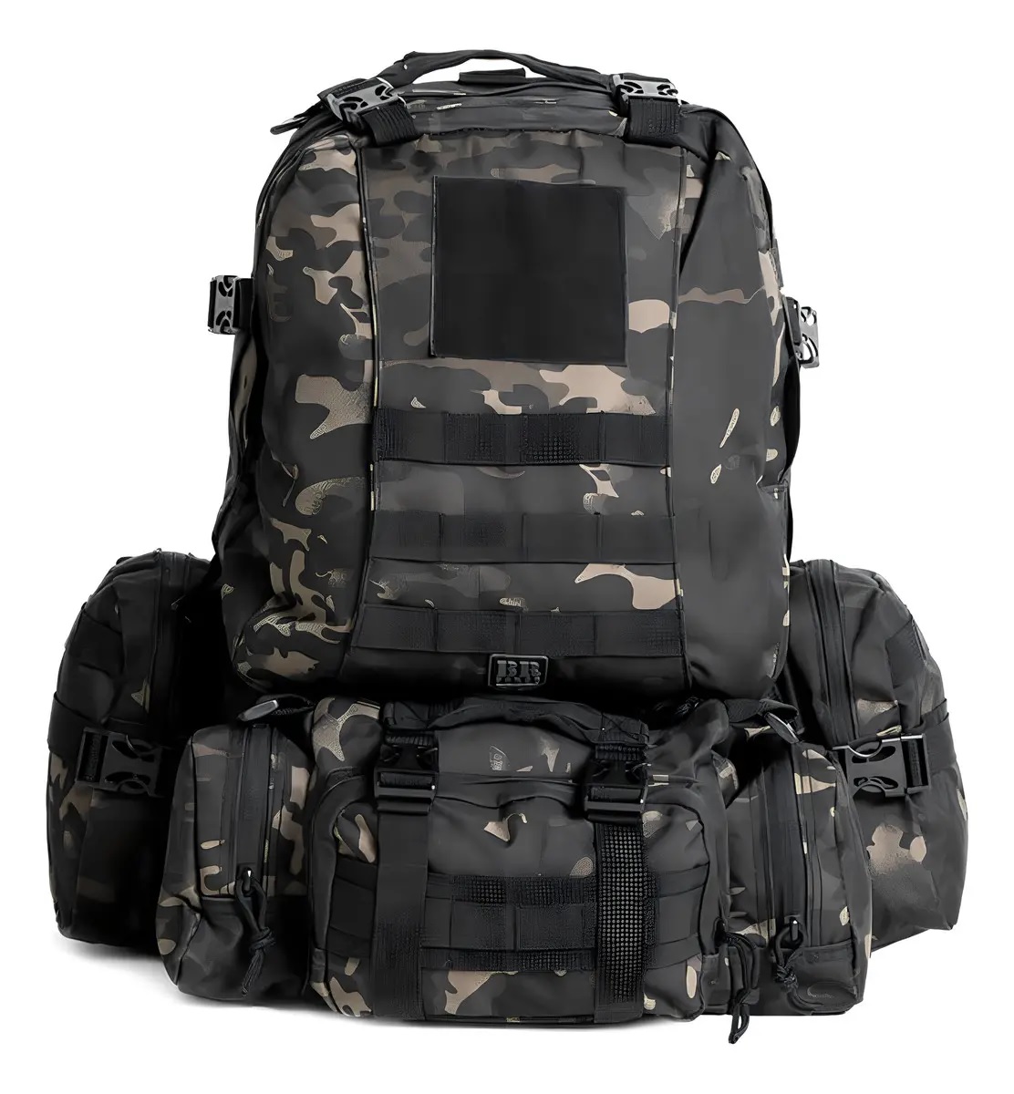 MOCHILA TÁTICA CAMPANHA 55L WARSKIN BLACK - BR FORCE