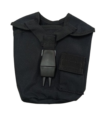PORTA CANTIL NYLON CLICK PRETO