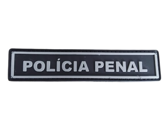 TARJETA POLÍCIA PENAL SC EMBORRACHADA COM VELCRO