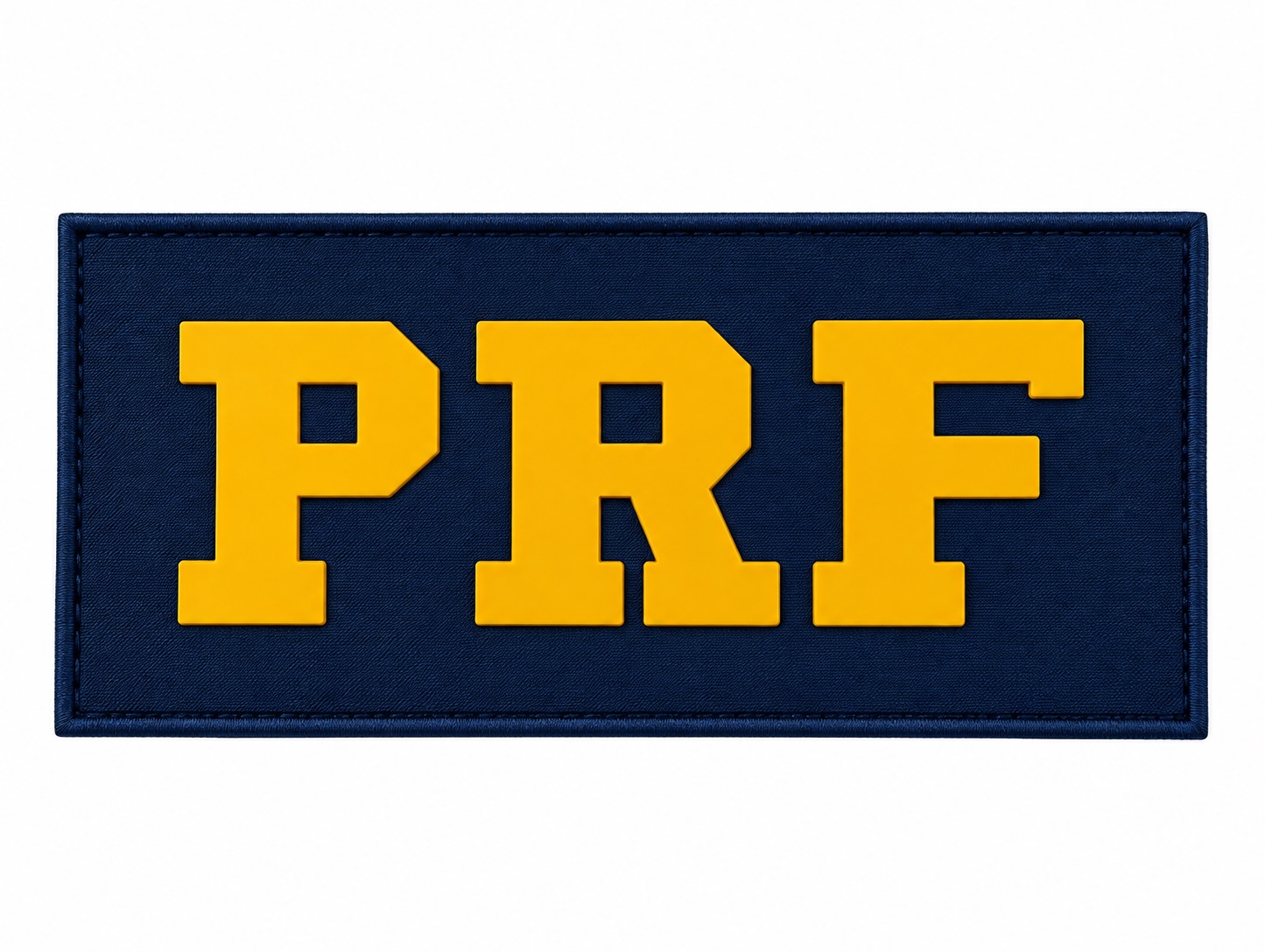 TARJETA PRF EMBORRACHADO COM VELCRO 20X10CM AZUL E AMARELO